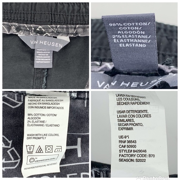 Van Heusen NWT Black 9.5” Cargo Shorts, 38 - Picture 15 of 15